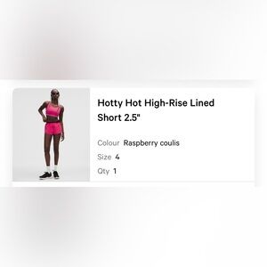 Lululemon Athletica Coral High-Waist Shorts